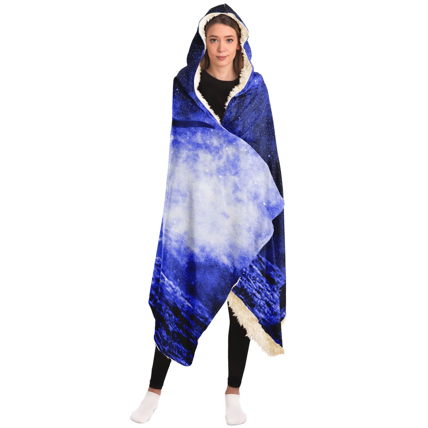 Cow Galaxy Hooded Blanket