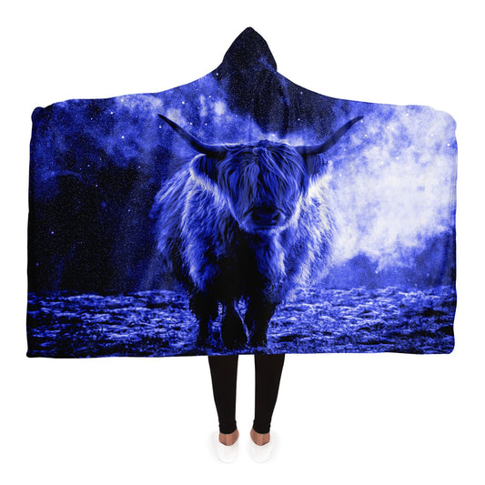 Cow Galaxy Hooded Blanket